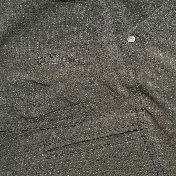 Kuhl Shorts Mens 32 Vortex Grey Brown 5147 Casual Hiking Work Breathable - Picture 11 of 11